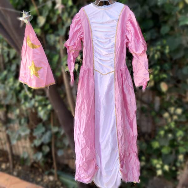 Disfraz Princesa sombrero estrellas, talla 6-8 (5 a 8 años)