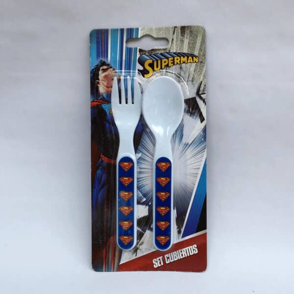 Set de cubiertos Superman