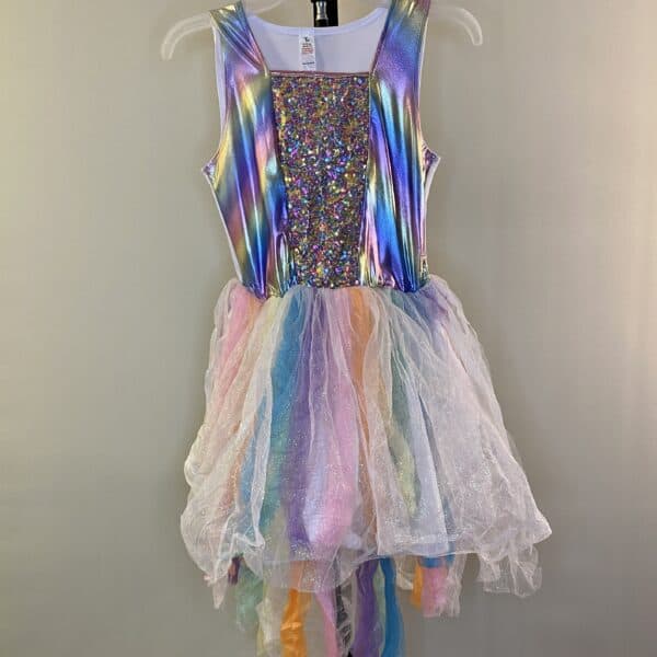 Vestido Arcoiris, talla 10-12 (9 a 12 años)