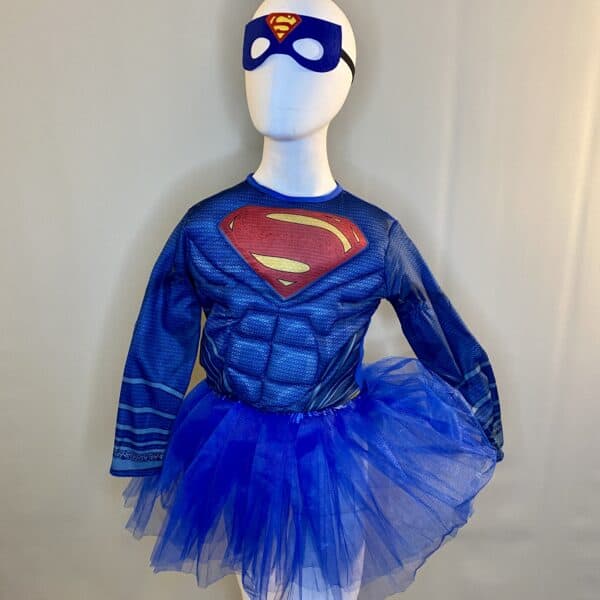 Tutú Super Girl sin antifaz, talla 8 (7-8 años)