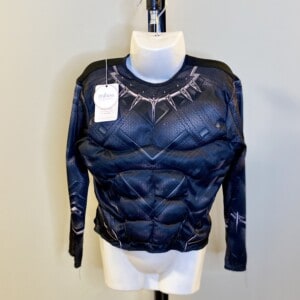 Disfraz Pantera Negra original torso infantil, talla 4-8