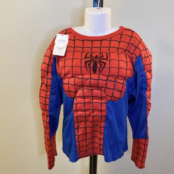 Spiderman polera con músculos Halloween