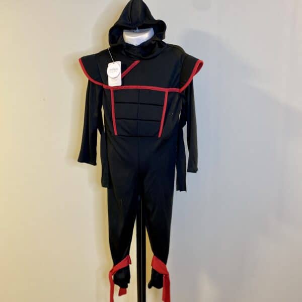 Disfraz Ninja con capucha, talla 2-3 (1 a 4 años)