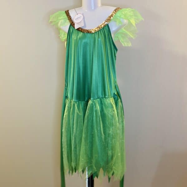 Vestido verde juvenil, talla 16 (13-16 años)