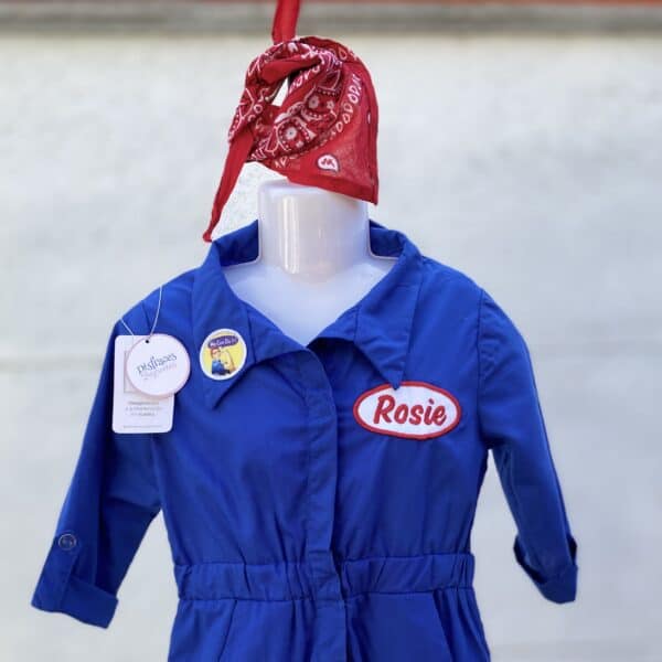 Disfraz Rose The Riveter overol infantil, talla 6 (5-6 años)